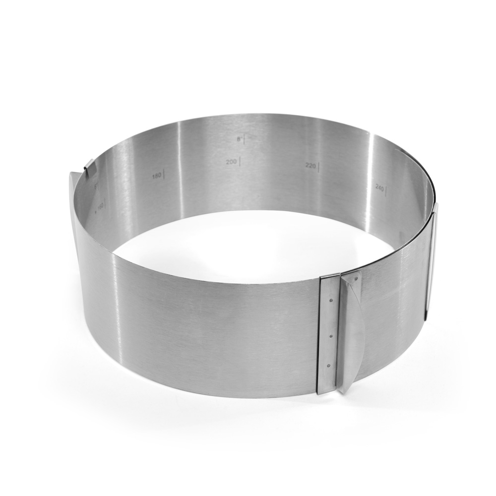 Verstellbarer Tortenring, rund